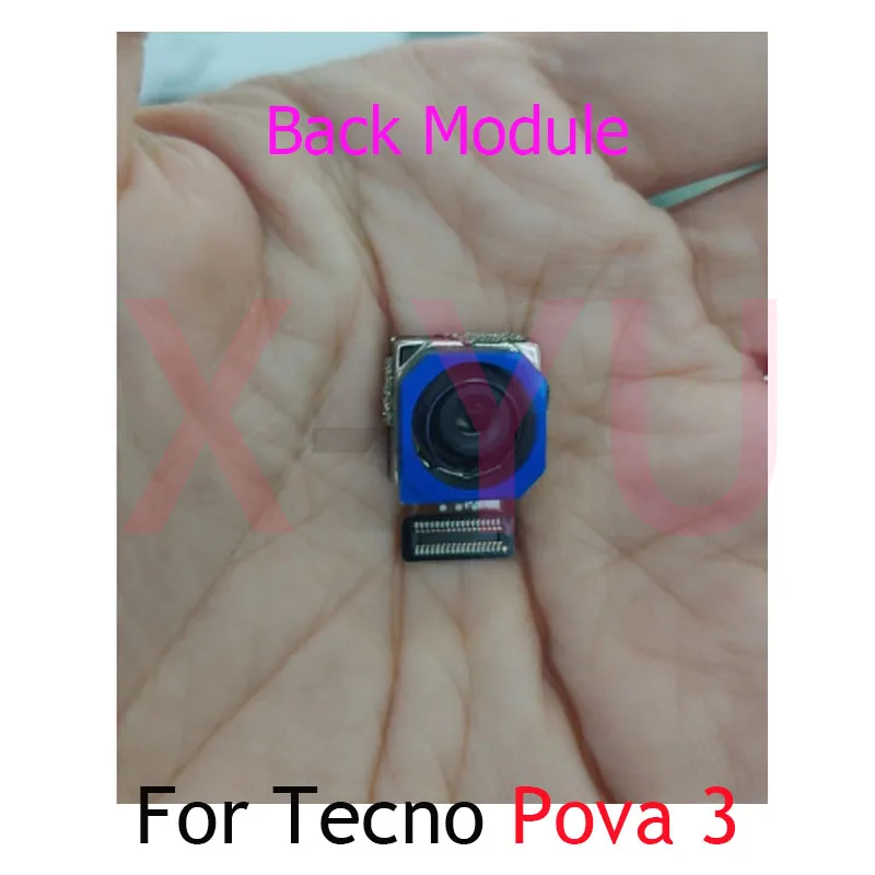 

For Tecno Pova LD7 / Pova 3 LF7n LE7 / Pova Neo LE6n LE6 Rear Back Big Front Camera Module Flex Cable Repair Parts