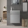 Small Bathroom Vanity Wall Mounted,Small Bathroom Vanity with Ceramic Sink,Bathroom Vanity and Sink Combo 2