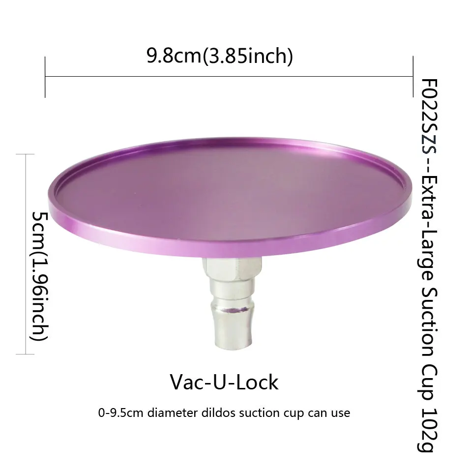 Sex Machine Attachments Suction Cup For VAC-U-LOCK Dildo Aluminum Alloy Material All Metal Fixed Sucker FREDORCH sex toy