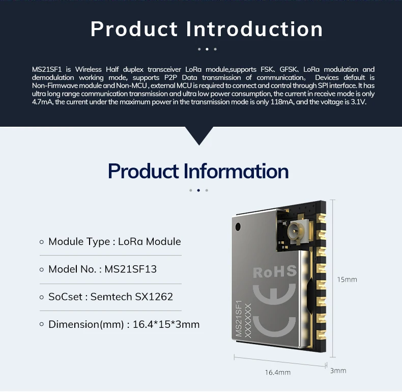 Module émetteur-récepteur LoRa SX1276 915 MHz E32-900T20D - Portée 3km, 20dBm, Interface UART/SMA