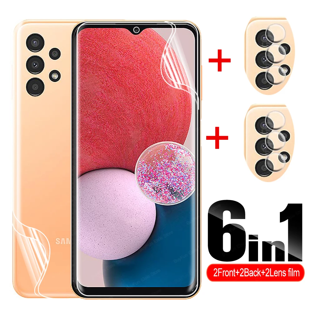 

Гидрогелевая пленка 6 в 1 для samsung galaxy a13, Защитная пленка для samsung a03, a13, a23, a33, a53, a73, a32, a52, a52s, a72, m53, строительная пленка