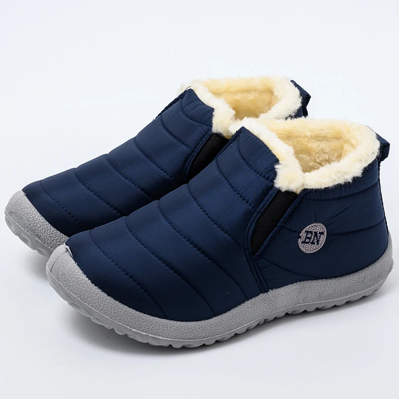Kidmi Winter Warm Soft Women Shoes Thickened Cold-proof Velvet Cotton Shoes Waterproof Warm Soft Soles Waterproof Cotton Shoes 2