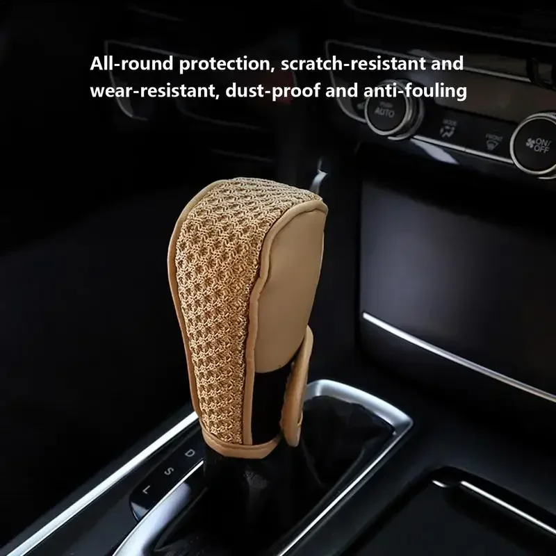 Car Handbrake Cover Vehicles Interior Decor Accessories Handbrakes Protective Covers Comfortable Grip Auto-Shift Gear Cover