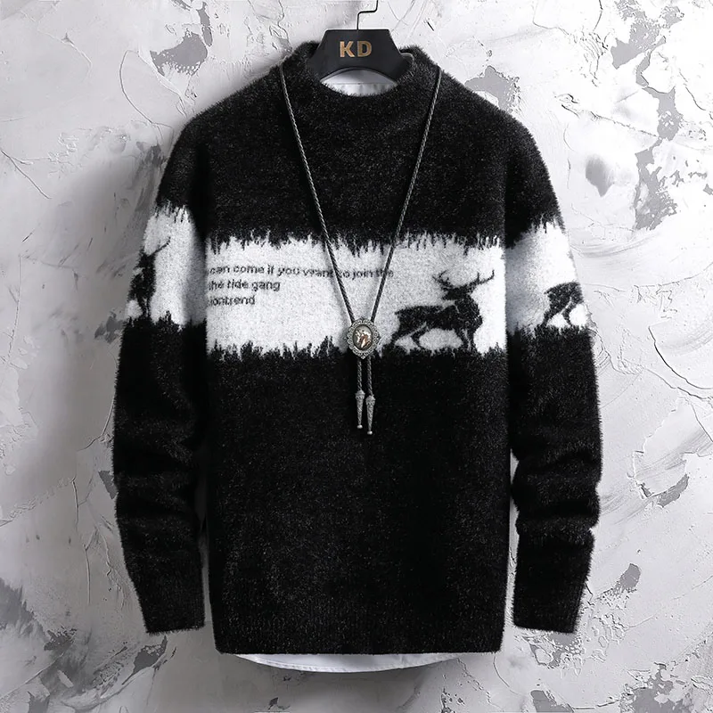 

Mens Sweater Men Clothing Pullovers for Man Pullover Winter Clothes Free Shipping New Knit Knitwear Knitwears Sweaters 2024 New