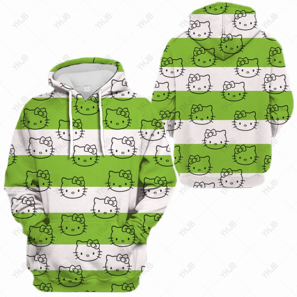 

Толстовка Женская с круглым вырезом и принтом Hello Kitty