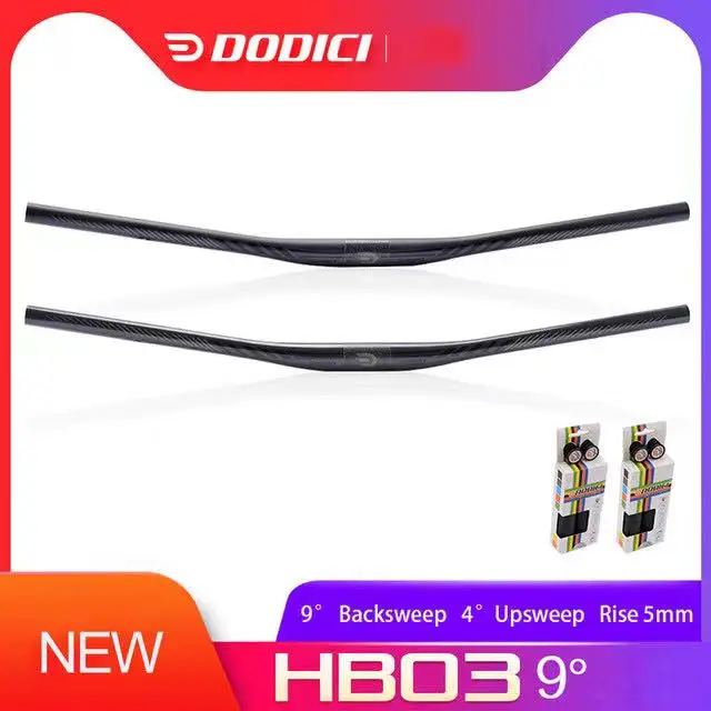 

DODICI-Carbon Fiber Bicycle Handle, Mountain Bike Accessories, Matte XC, 31.8*720mm, 740mm, 760mm, 9 Degree