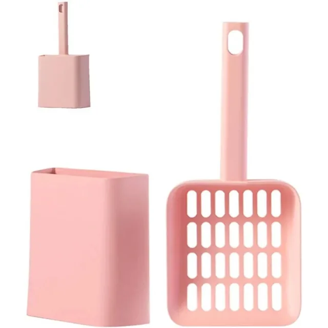 Plastic Scoop Cleanning Tool Cat Litter Scoop with Stand Cat Litter Shovel Strong ABS for Cat Sand Cleaning Supplies Products 3