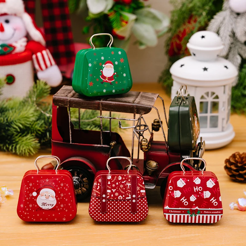 MyGiftHome Christmas Handbag Candy Tin Box