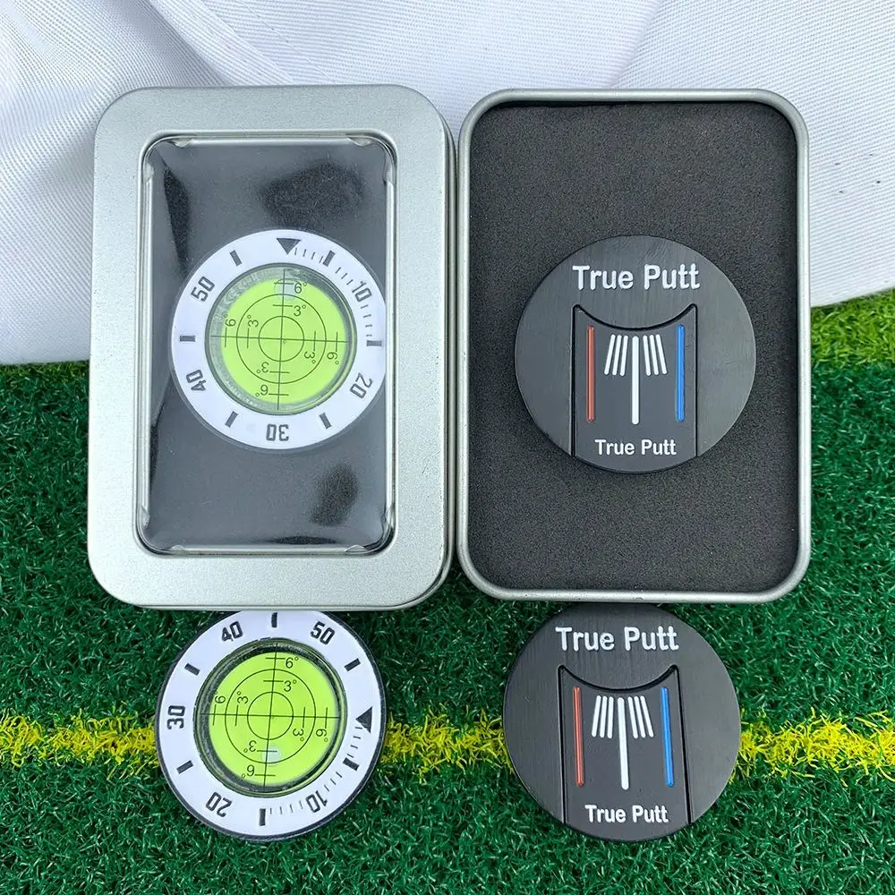 

Level Reading Level Reading Ball Marker High Precision Detachable Golf Hat Clip Marker Black Red Golf Ball Marker Golfer Gift