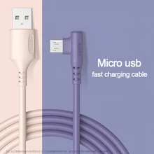 

Micro USB Data 90 Degree Elbow Fast Charging Data Cable Suitable for Xiaomi Android OPPO Vivo Mobile Phone Charger USB Cable