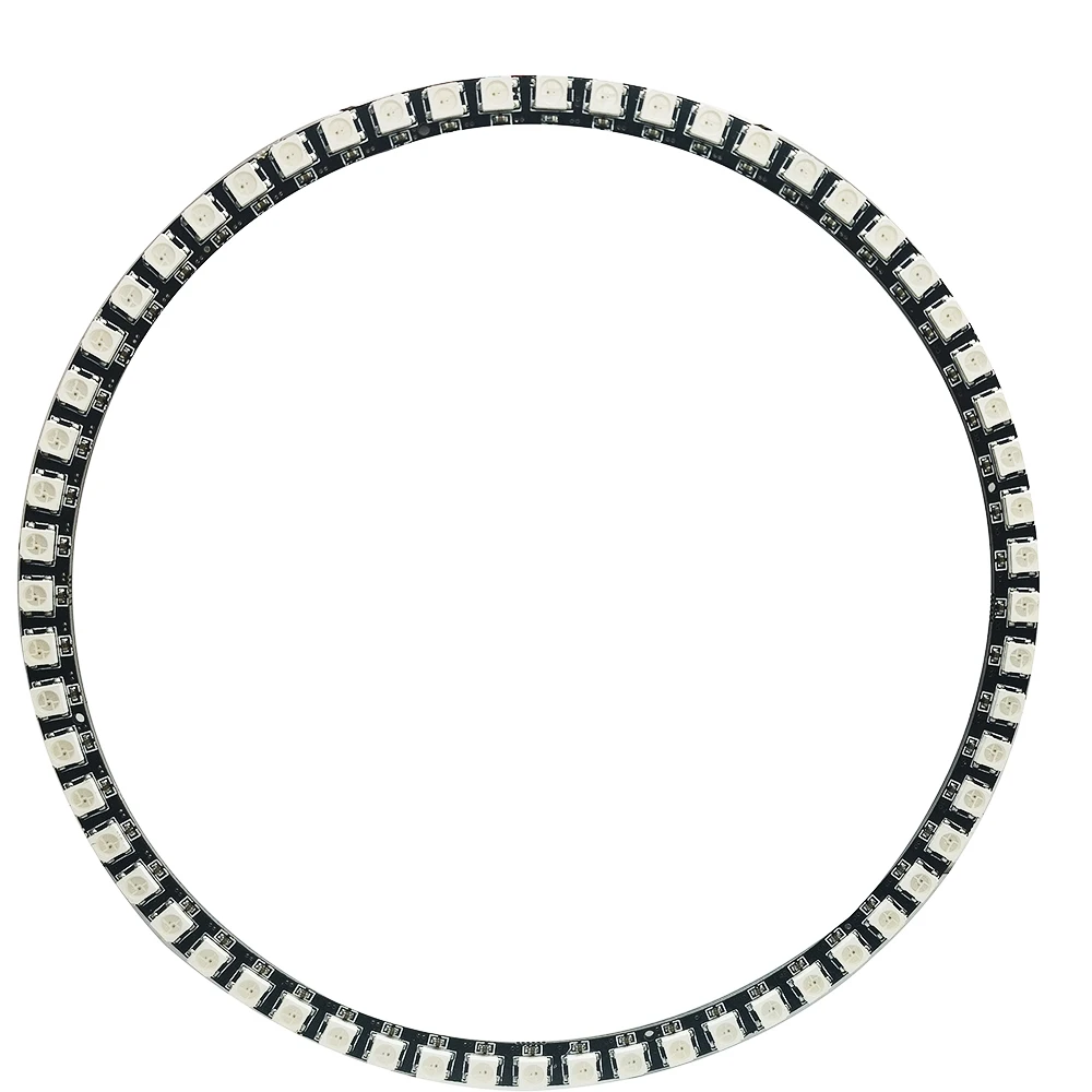 DC5V WS2812B LED Ring 5050 RGB Individually Addressable 60 93 Pixels Round Modules 3Pin Smart BuiIt-in IC Black White PCB Circle