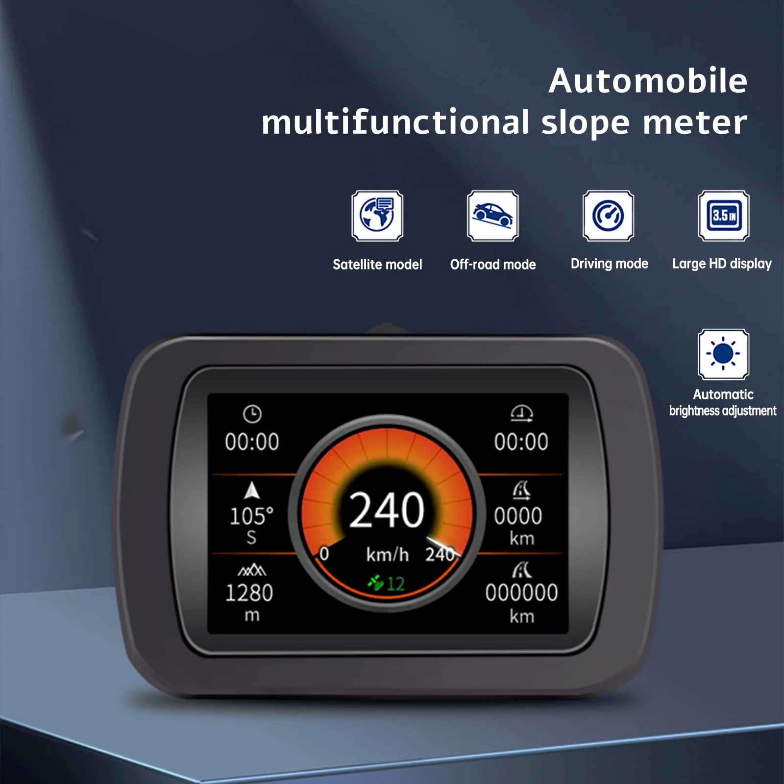 Ein a65 Multifunktions-Smart-GPS-Neigung messer Digitales Auto GPS
