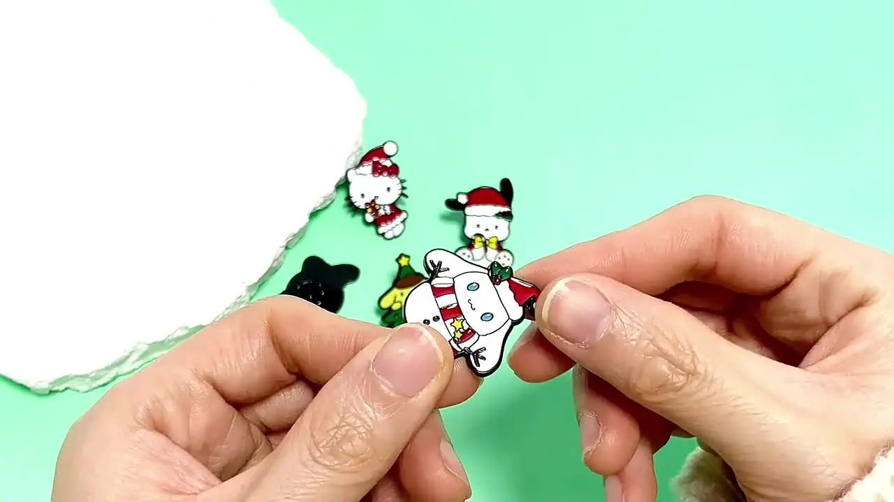 Милый мультфильм креативный металлический значок с маленьким животным Мэри