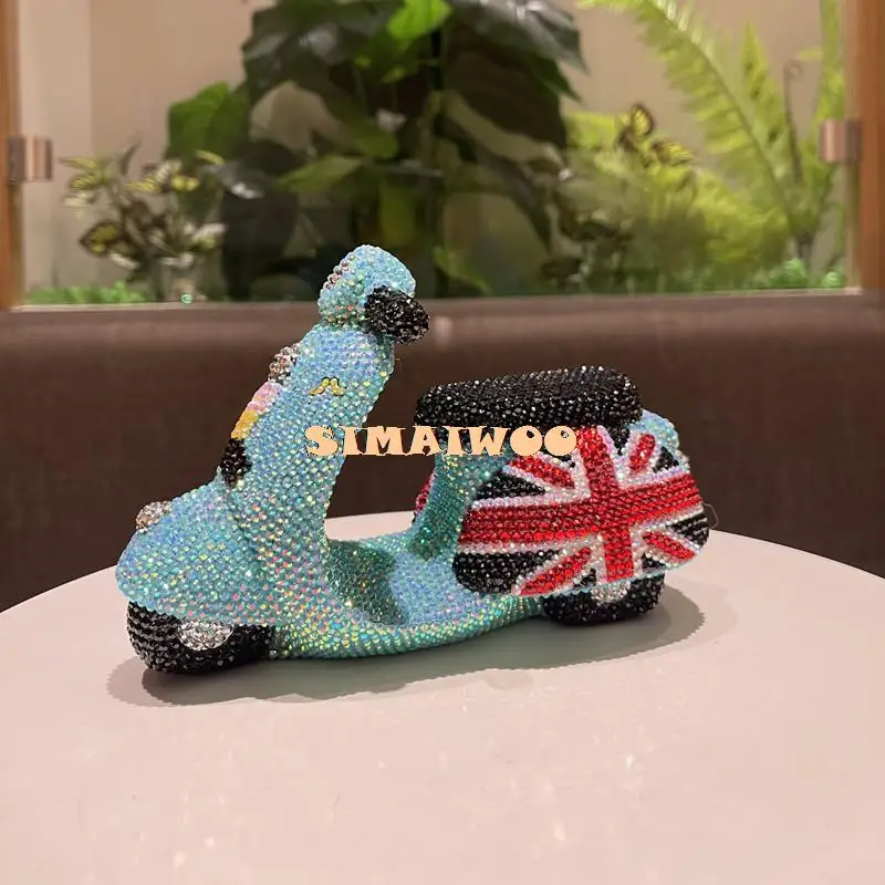 DIY Diamant Malerei Antike Motorrad Sparschwein Geburtstag Boy Kid Geschenk Kreative Von Einrichtungs Handwerk Britischen Stil Harz – Detail 7