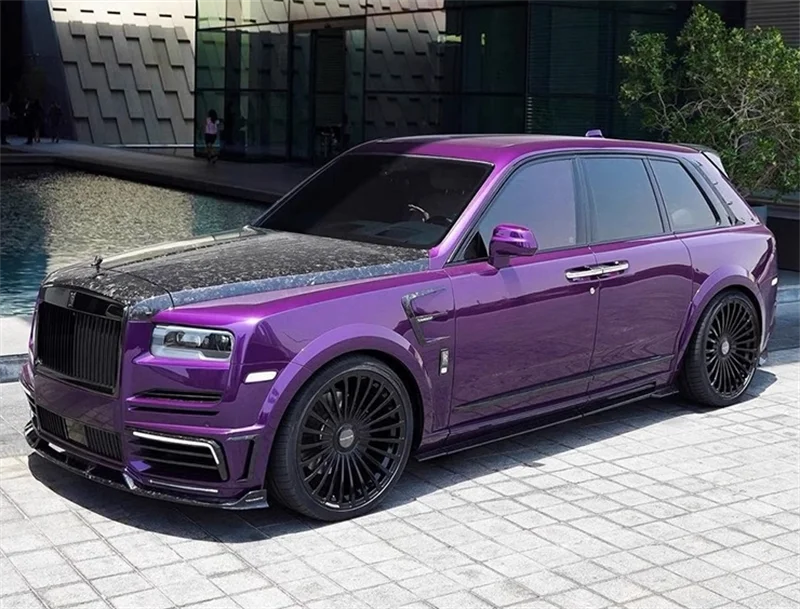 M Style High Quality Dry Carbon Fiber Car Front Bumper Rear Bumper Hood Fender Rear Spoiler for Rolls Royce Cullinan Body Kit