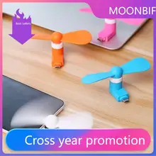 Mini Portable Micro USB Fan 2 in 1 Mini Cool Fan for Samsung HTC Android OTG phone For Xiaomi Huawei Andriod Phones Random Color