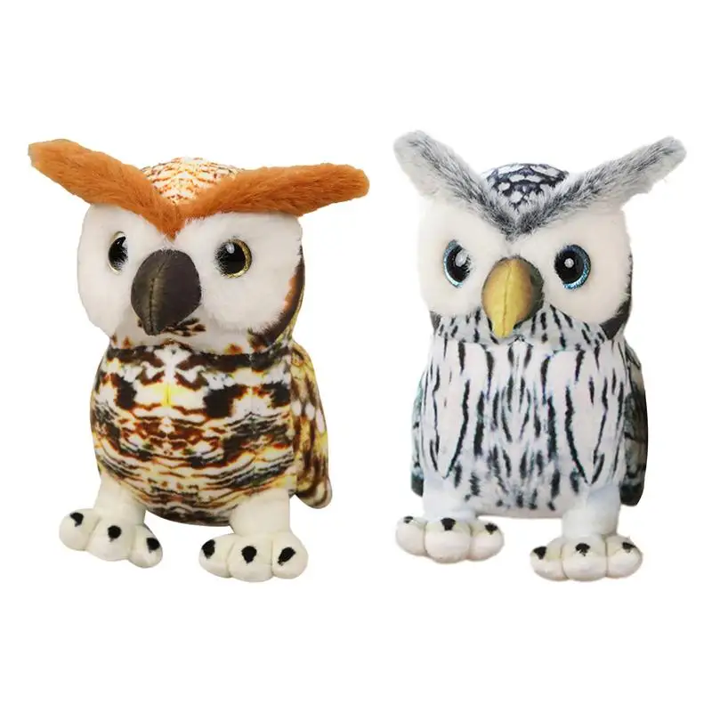 

Owls Stuffed Animal Realistically Stuffed Owls Toy Simulation Detailed Hugging Plush For Kids Bedding Sleeping Home Decoration