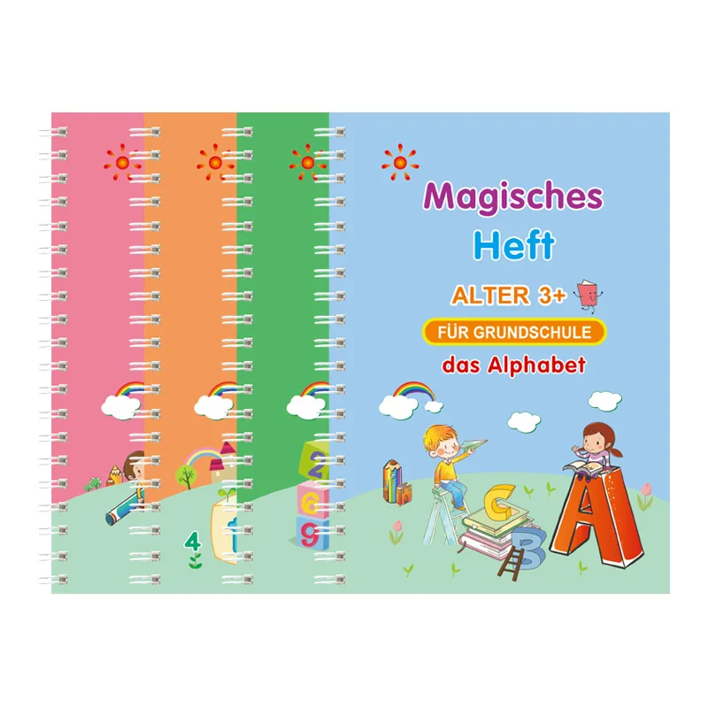 All German version of children's magical groove calligraphy board French  preschool hard pen practice calligraphy board - AliExpress