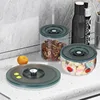 Vacuum Lid for Container Fresh Keeping Lid Reusable Vacuum Sealing Lids BPA -Free Reusable Vacuum Lid with Pump Keep Food Fresh 3