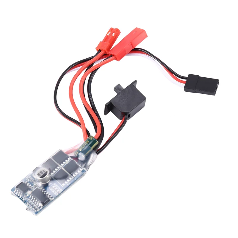 X38A-3X Rc ESC 10A 브러시드 모터 속도 컨트롤러 Rc 자동차 보트용 브레이크 없음