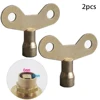 2Pcs Bleed Key Square Socket Faucet Water Tap Brass Radiator Special Lock Hole Plumbing