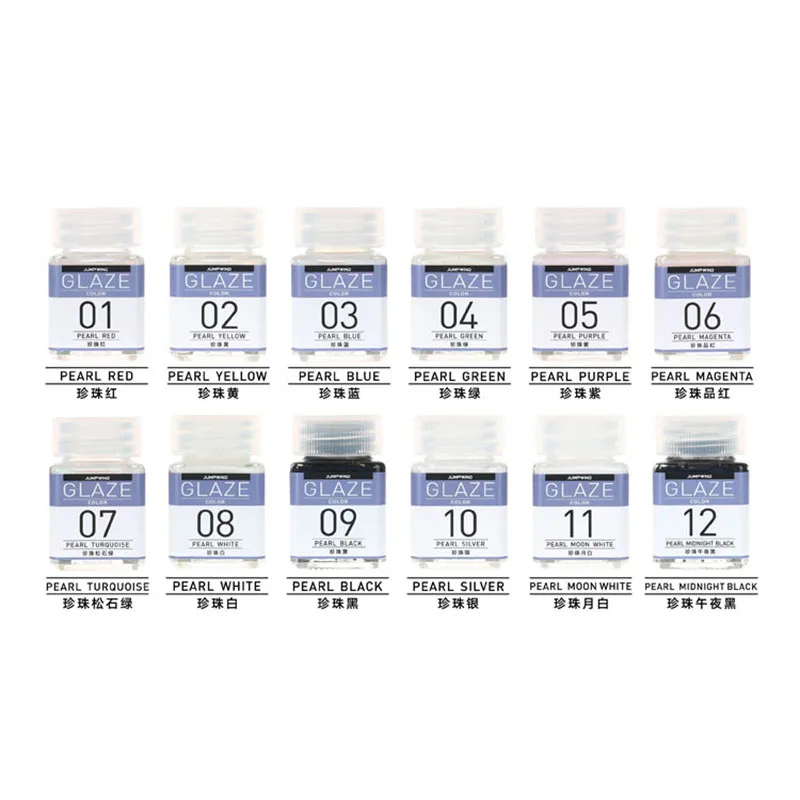 

18ml GC01-GC12 Pearl Color Series Paint Pigment For DIY Military Tank Ship Plane Soldier Model Handicraft Coloring Building Tool