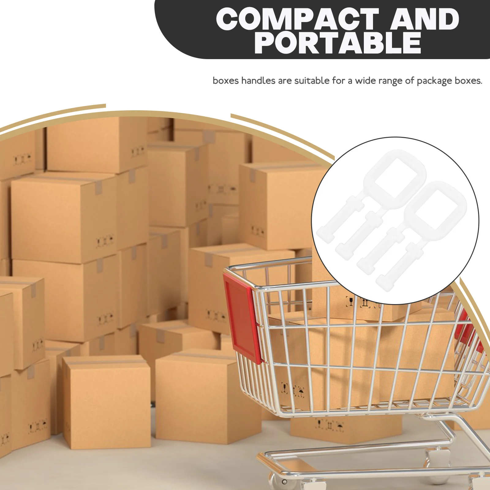 100 Pcs Envelope Packaging Deduction Travel Boxes Moving Pp Envelopes Handles for