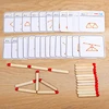 1Set Matchstick Puzzle Games Montessori Match Stick Educational Toy Math Toys IQ Brain Teaser Puzzles Early Educational Toys 3
