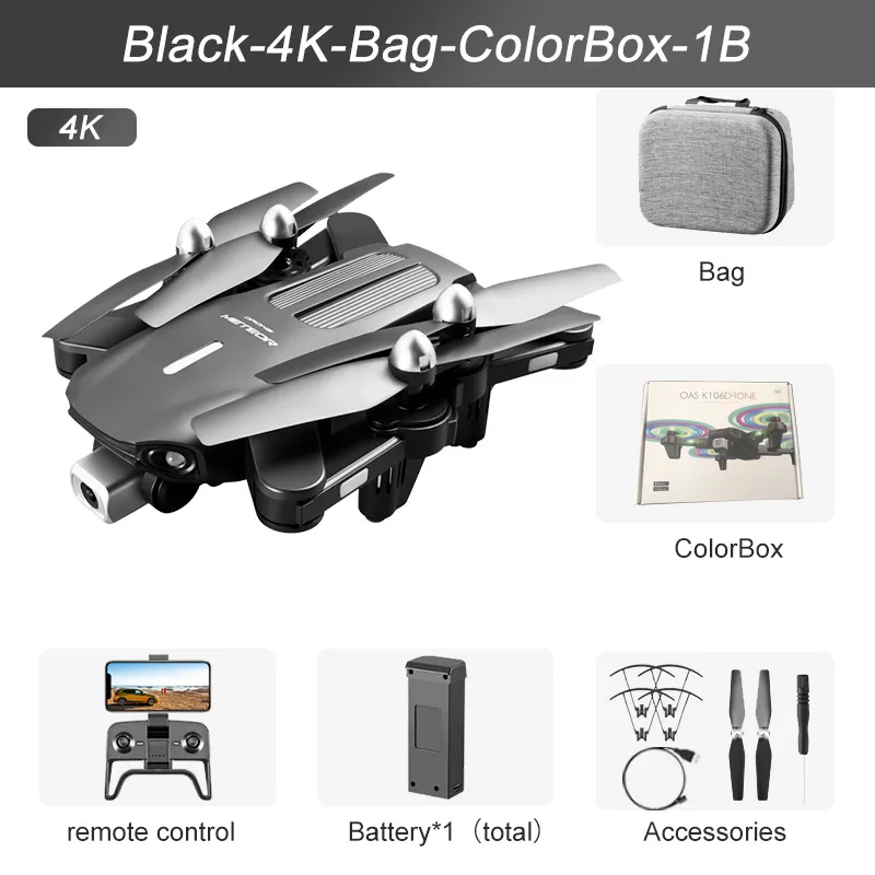 drone exploration remote control quadcopter K106 LED Light Drone 4K HD Camera Visual Obstacle Avoidance Optical Flow Positioning Foldable RC Quadcopter Boy Gifts 2022 New 3dr solo remote charger RC Quadcopter