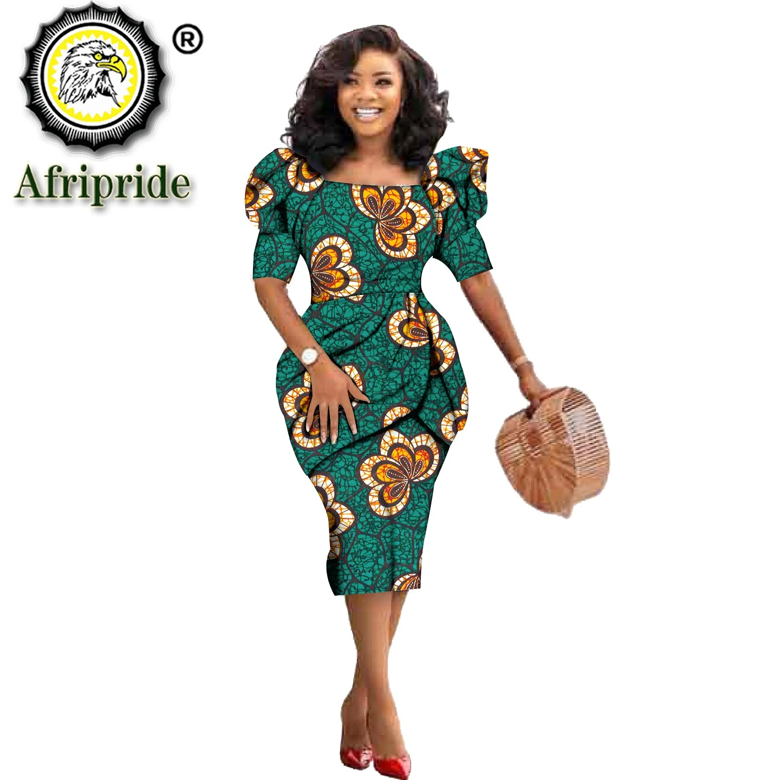 African Ankara Dresses For Women Dashiki Dress Bodycon Dress Print Wax