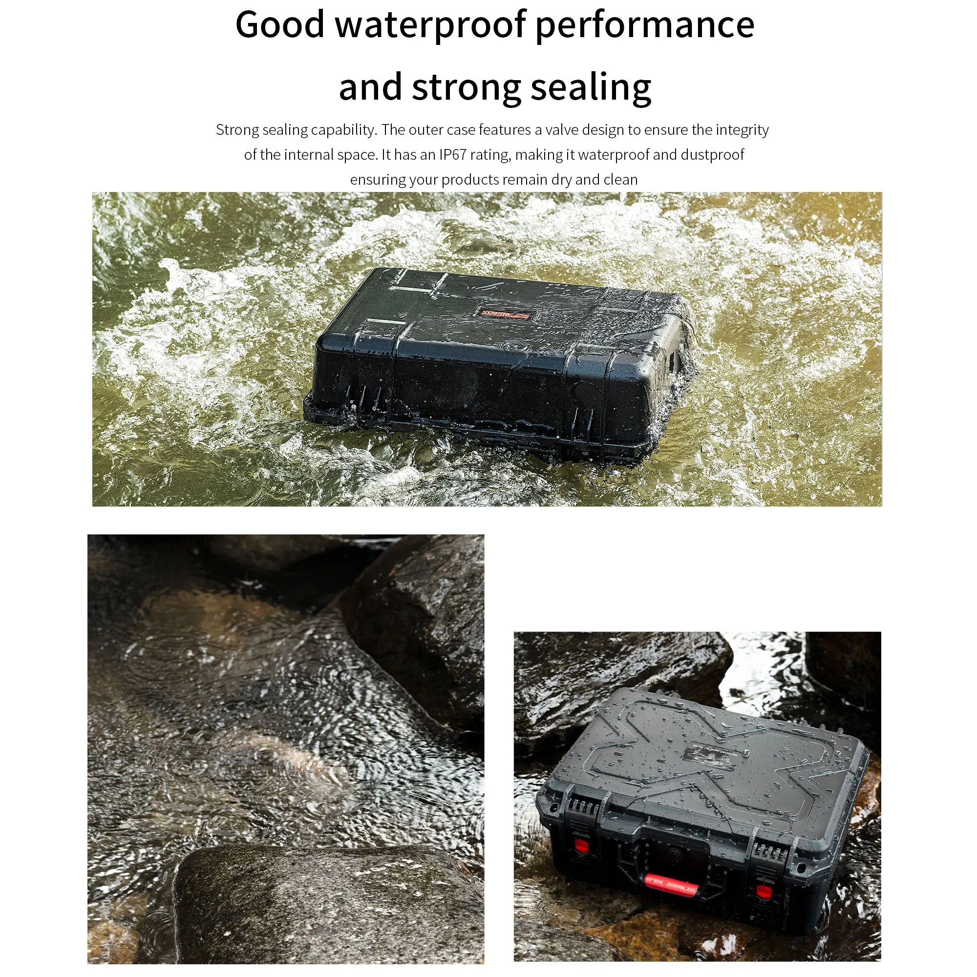 Double-Layer Explosion-Proof Waterproof Storage Case Shock Absorption Case Drone Accessories For DJI AIR 3S/AIR 3