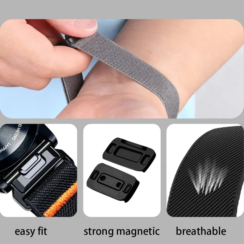 Enhanced Nylon Strap Quick Fit Bracelet - Versatile Size Adjustable Band