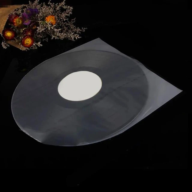 Sacs en plastique pour disque vinyle PE LP LD, manchons d'enregistrement  antistatiques, extérieur, intérieur, couvercle transparent en plastique,  récipient 7 , 10/12, 10 pièces - AliExpress