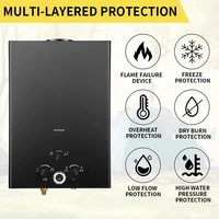 Chauffe-eau à gaz instantané 16L/18L/20L avec écran LCD, portable, idéal pour le camping en plein air et l'utilisation en camping-car 3