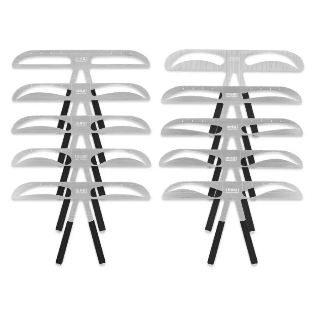 Makeup Tools Eyebrow Stencil Tool 10 Styles Eyebrow Tattoo Ruler For Women