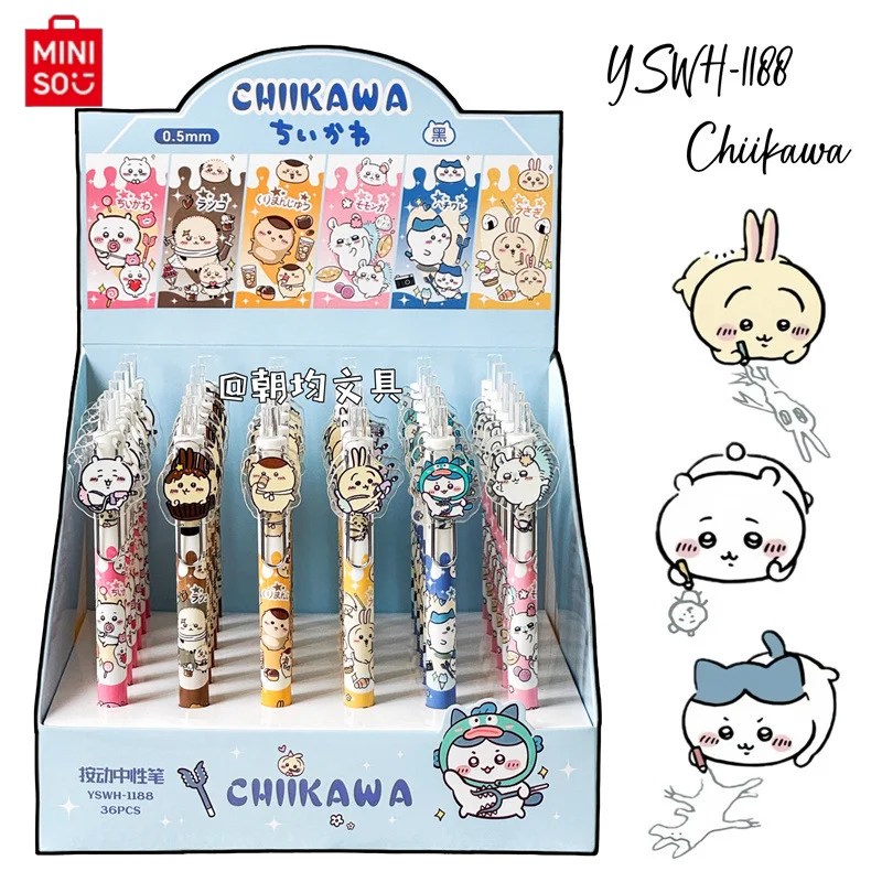 6/36 New Chiikawa Paster Gel Pen High Value Cute Cartoon 0.5