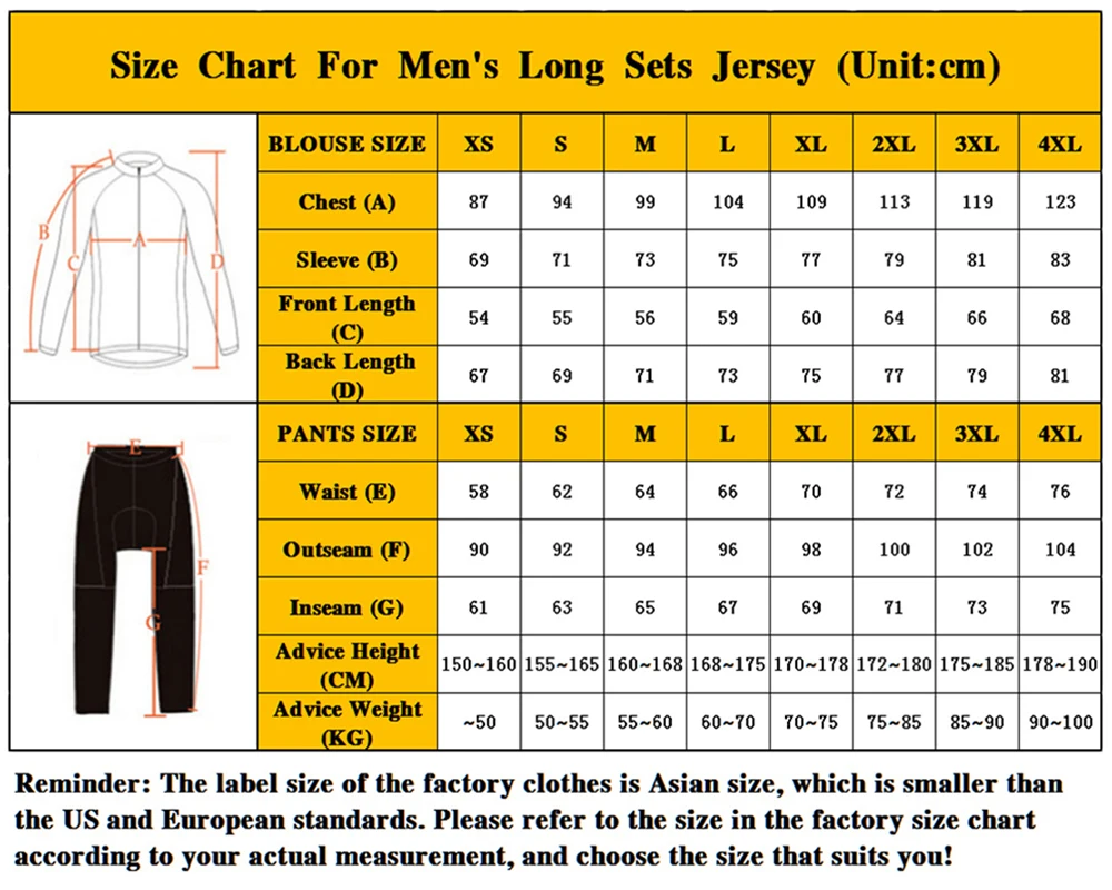 Autumn Long Sleeves Cycling Jersey Breathable Quick Dry Bicycle Shirts Men's Outdoor Sport Mountain Road Bike Cycling Clothing