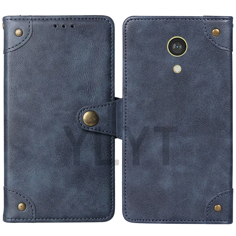 Vintage-Style Premium Flip Leather Wallet Phone Case