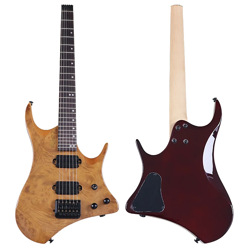 ヘッドレスエレキギター,30インチ,トラベル,エレキ,高光沢,6弦,ミニ