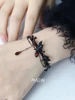 MASW Original Design Hot Cool Style Black Crow Red Flower Bracelets For Women Girl Gift 2025 Trend New Fashion Accessories 2