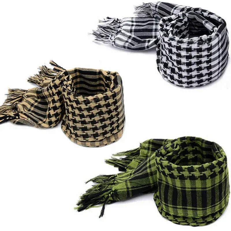 Men Lightweight Square Outdoor Shawl Military Arab Tactical Desert Army Shemagh KeffIyeh Arafat Scarf tactical scarf