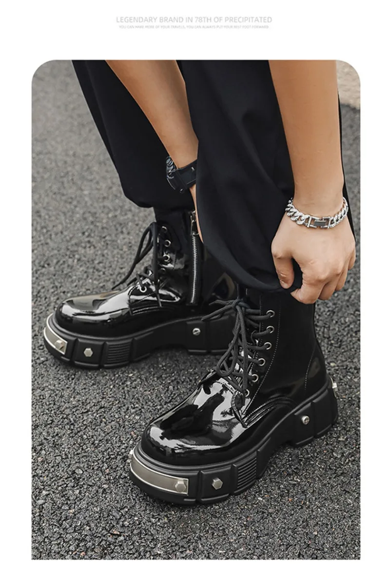 Jordan テイタム4 25.5cm Men's Versatile Casual Rivet Ankle BootsThick Sole Fashion Walking
