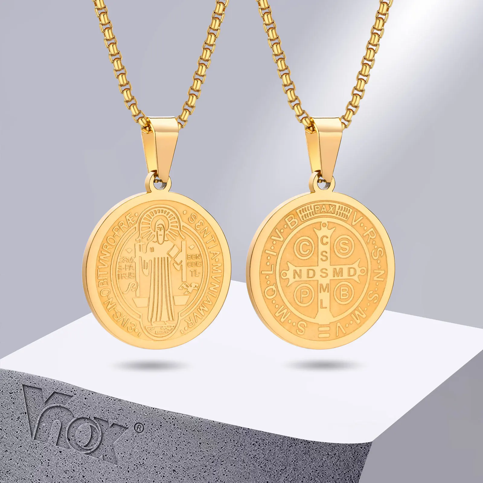 75pcs of Epoxy Saint Benedict Round Medals,Medal of St. Benedict -  AliExpress