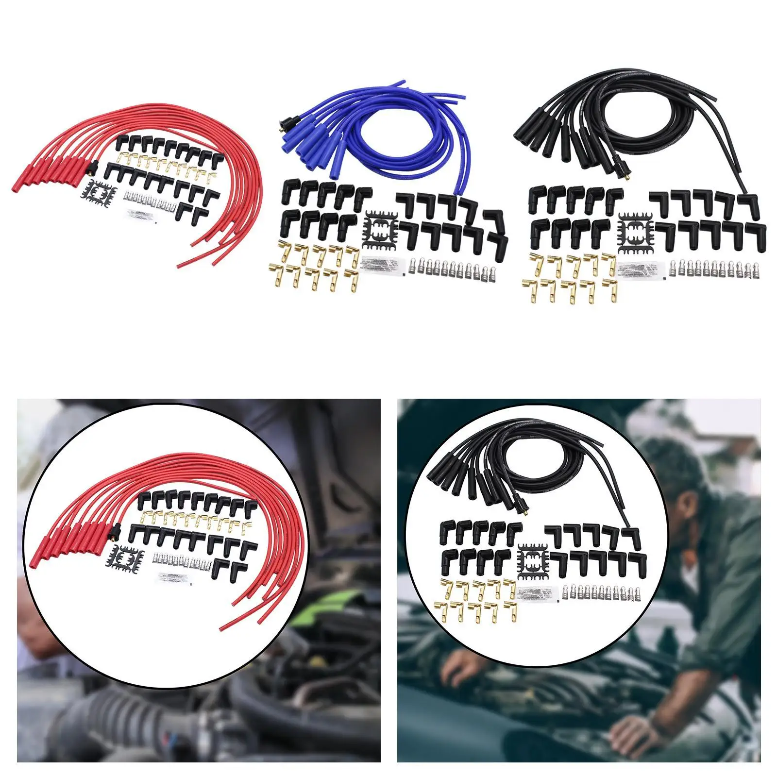 Automotive Spark Plug Wire Boot Connectors Metal Coil Packs Repair Parts for Engine Maintenance Automotive Spark Plug Wire Boot Connectors Metal Coil Packs Repair Parts for Engine Maintenance