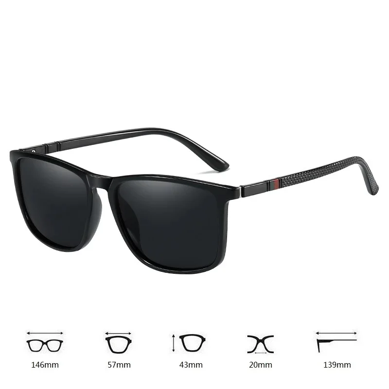 Luxury Square Vintage Polarized Cycling Sunglasses Men Women Fashion Travel Driving Fishing Sun Glasses Male Eyewear UV400 4