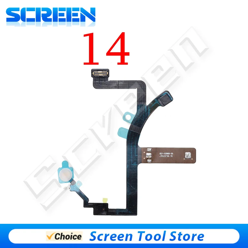 Flex Cable Replacement 1pcs Proximity Distance Ambient Flash Light Sensor LED Flex Cable Repair Parts For iPhone 12 13 14 plus Pro max