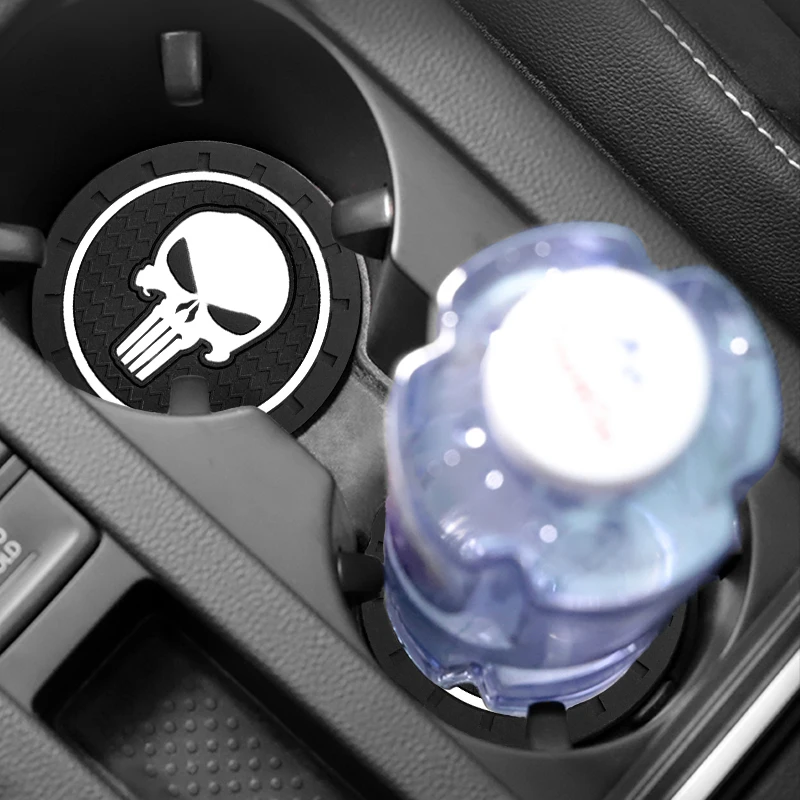 1/2pcs PVC Car Coaster Cup Holder Coasters Car Coaster Pads Silicone Anti Skid Pad Silicone Anti Slip Pad Non Slip Mat