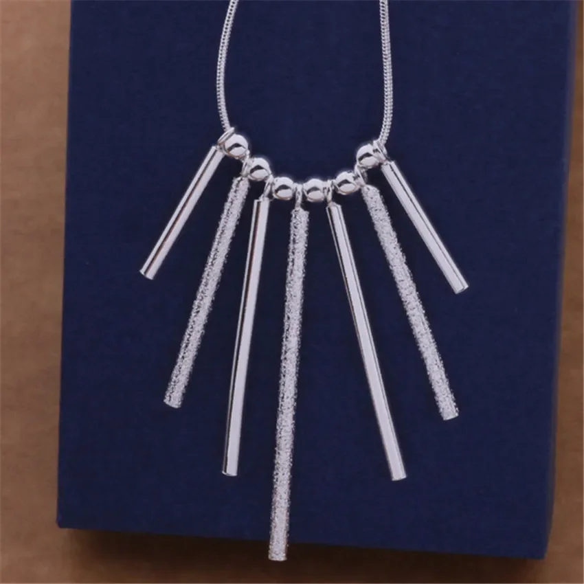 45cm 925 Sterling Silver necklace European charm for women wedding jewelry