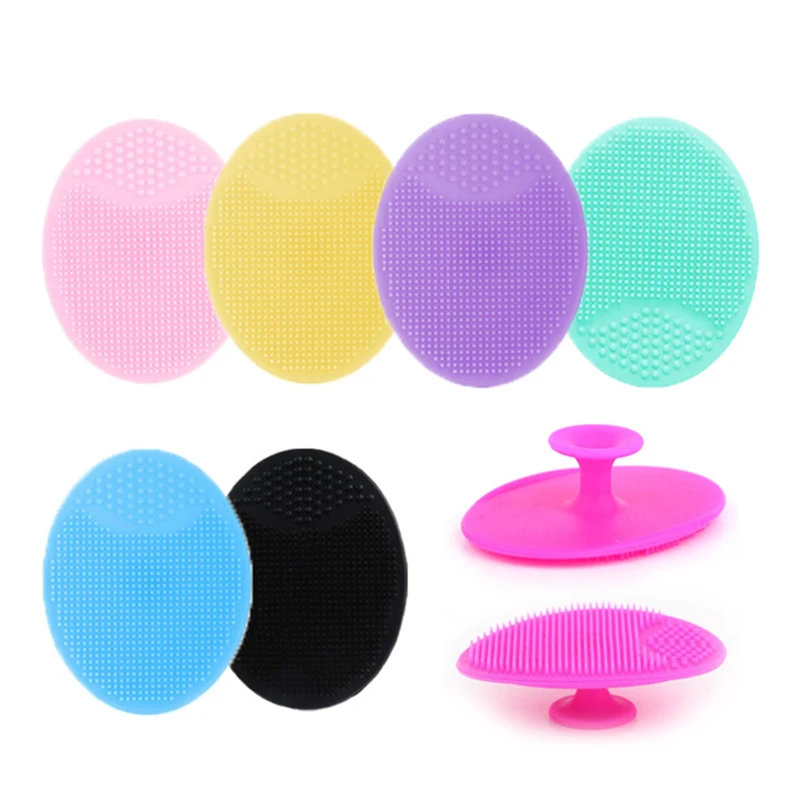 

Facial Brush Silicone Deep Clean Pore Skin Care Cleansing Soft Scrub Lightweight Facial Brush Body Head Cleansing Beauty Tools