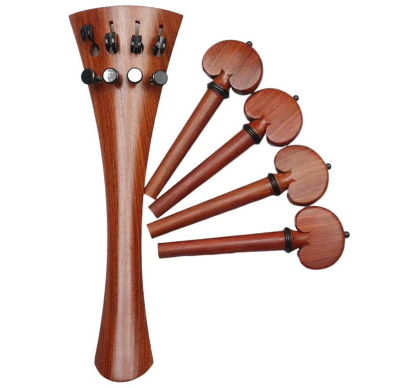 Professional Best Cello Parts Accessories Pegs and Tailpiece With Finetuners Rope Gut